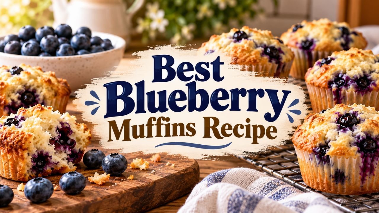 Best Blueberry Muffins Recipe for Tall, Moist Muffins