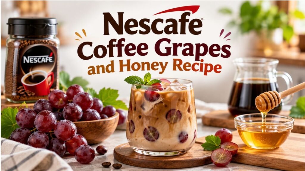 Nescafe Coffee Grapes and Honey Recipe: Easy Iced Drink