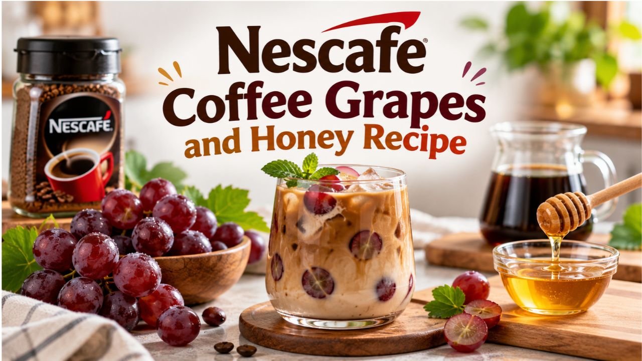 Nescafe Coffee Grapes and Honey Recipe: Easy Iced Drink
